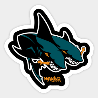 Two Headed Sharks of San Jose Sticker